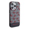 Hello Kitty для iPhone 15 Pro Max чехол PC/TPU Bows and Stripes Hard Black