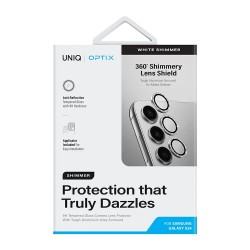 Uniq стекло для Galaxy S24 OPTIX Camera Lens protector Aluminium White