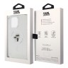 Karl Lagerfeld для iPhone 13 Pro Max чехол PC/TPU NFT Karl & Choupette Hard Glitter Transp (MagSafe)