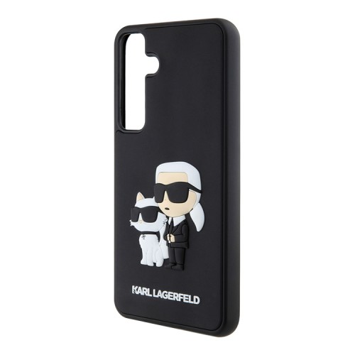 Karl Lagerfeld для Galaxy S24+ чехол 3D Rubber NFT Karl & Choupette Hard Black