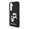 Karl Lagerfeld для Galaxy S24+ чехол 3D Rubber NFT Karl & Choupette Hard Black