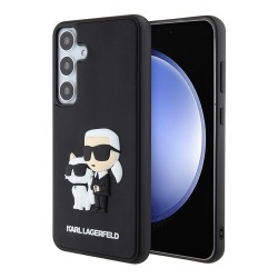 Karl Lagerfeld для Galaxy S24+ чехол 3D Rubber NFT Karl & Choupette Hard Black