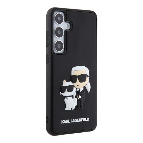 Karl Lagerfeld для Galaxy S24+ чехол 3D Rubber NFT Karl & Choupette Hard Black