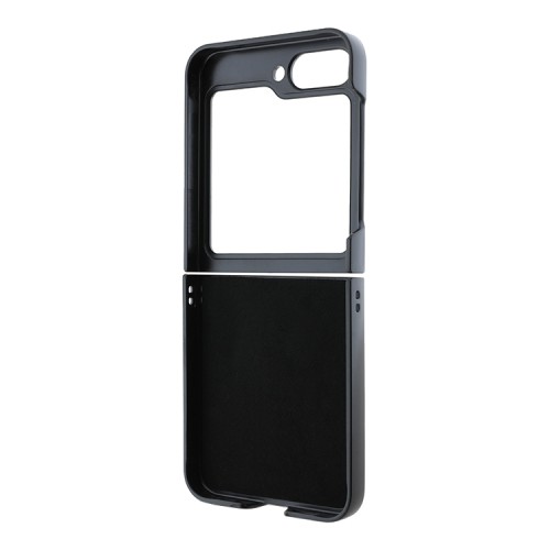 Guess для Galaxy Z Flip 6 чехол PU Grained leather Triangle metal logo Beige
