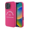 Karl Lagerfeld для iPhone 16 Pro Max чехол Liquid silicone RSG logo Fuchsia