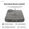 Elago для iPhone 16 чехол Soft silicone (Liquid) Medium Grey