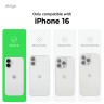 Elago для iPhone 16 чехол Soft silicone (Liquid) Medium Grey