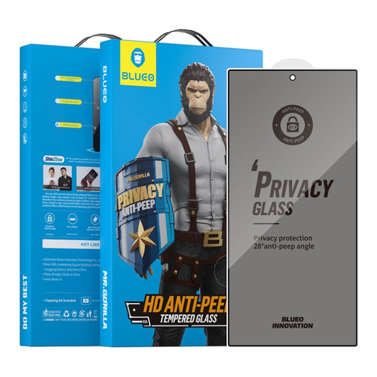 BlueO стекло для Galaxy S25 Ultra, Anti-peep Black (приватное)
