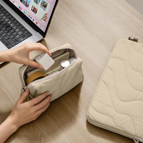 Tomtoc Laptop сумка для аксессуаров Terra-A27 Accessory Pouch 2L Natural Sand