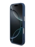 Guess для iPhone 17 Pro чехол PU 4G Big metal logo Gold camera Hard Blue
