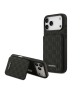 Karl Lagerfeld для iPhone 17 Pro чехол Cardslot Stand PU Saffiano Monogram Plate logo Hard Black