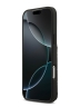 Karl Lagerfeld для iPhone 17 Pro чехол Cardslot Stand PU Saffiano Monogram Plate logo Hard Black