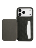 Karl Lagerfeld для iPhone 17 Pro чехол Cardslot Stand PU Saffiano Monogram Plate logo Hard Black