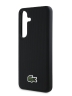Lacoste для Galaxy S25+ чехол PVC Iconic Woven logo Hard Black (MagSafe)