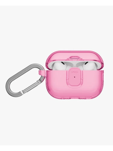 Uniq для Airpods Pro 3 чехол Glase PRO TPU Lock case Candy Pink
