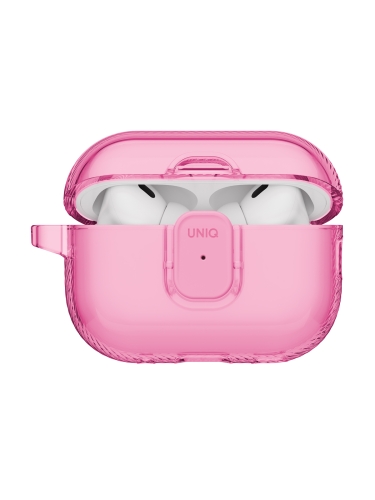 Uniq для Airpods Pro 3 чехол Glase PRO TPU Lock case Candy Pink