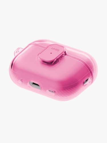 Uniq для Airpods Pro 3 чехол Glase PRO TPU Lock case Candy Pink