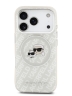 Karl Lagerfeld для iPhone 17 Pro Max чехол IML NFT Karl&Choup Head on logo Metal Cam Hard Grey (MagSafe)