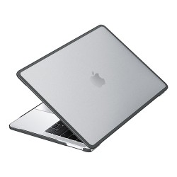 Uniq Venture чехол-накладка для MacBook Pro 13 (2020/19/18), прозрачный матовый+серая рамка