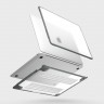 Uniq Venture чехол-накладка для MacBook Pro 13 (2020/19/18), прозрачный матовый+серая рамка