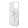 (Уценка) Karl Lagerfeld для iPhone 15 Pro Max чехол PC/TPU NFT Karl & Choupette Hard Glitter Transp (MagSafe)