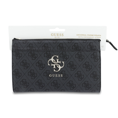 Guess для смартфонов сумка Phone Clutch Bag PU 4G Big metal logo with Strap Black