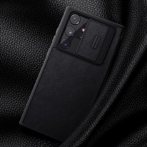 Nillkin Qin Pro чехол-книжка для Galaxy S22 Ultra, черный