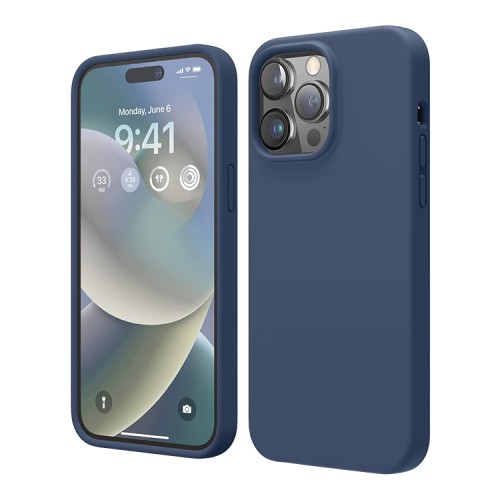 Чехол Elago Soft Silicone для iPhone 14 Pro Max, синий
