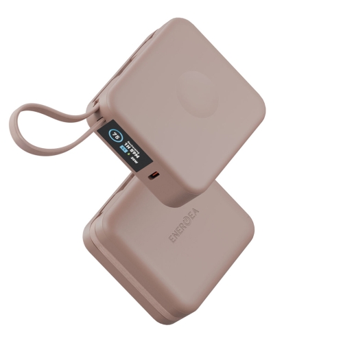 Energea АКБ MagPac MINI Plus (ССС), 10000W Magnetic wireless 15W +С 20W +2C cables and Display Pink