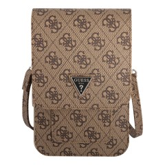 Сумка Guess Wallet Bag 4G Big with Triangle logo для смартфонов, коричневая