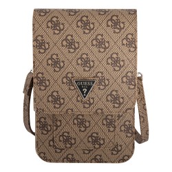 Сумка Guess Wallet Bag 4G Big with Triangle logo для смартфонов, коричневая