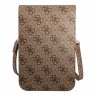 Сумка Guess Wallet Bag 4G Big with Triangle logo для смартфонов, коричневая