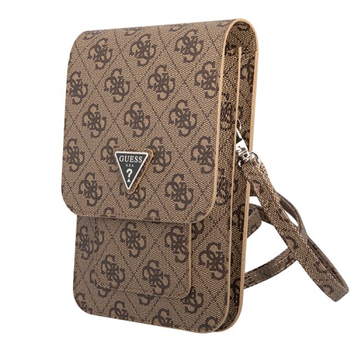 Сумка Guess Wallet Bag 4G Big with Triangle logo для смартфонов, коричневая