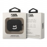 Чехол Lagerfeld Silicone case with ring NFT 3D Choupette для Airpods Pro, черный