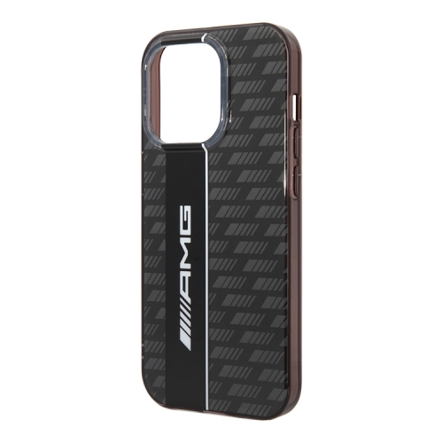 Чехол AMG Double layer Carbon pattern для iPhone 14 Pro, черный