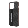 Чехол AMG Double layer Carbon pattern для iPhone 14 Pro, черный