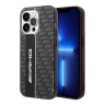 Чехол AMG Double layer Carbon pattern для iPhone 14 Pro, черный