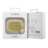 Чехол Guess Diamond Rhinestone with Triangle charm для Airpods Pro, золотой