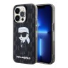 Lagerfeld для iPhone 15 Pro чехол PC/TPU Monogram NFT Karl Ikonik Hard Black