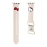 Hello Kitty для Apple Watch 41/40/38 mm ремешок Liquid silicone Kitty Head Beige
