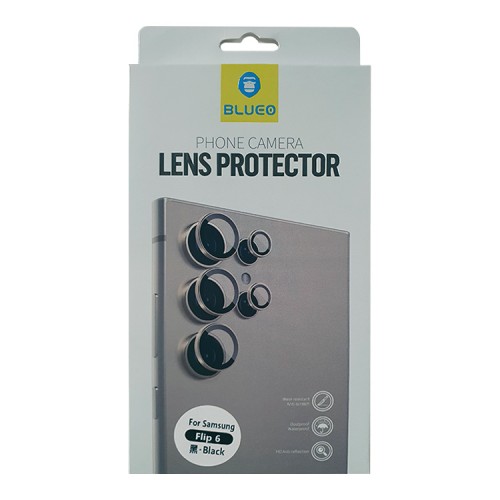BlueO стекло для Galaxy Z Flip 6, Camera lens Armor metal 2 шт. Black