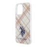U.S. Polo для iPhone 16 Pro Max чехол PC/TPU Double Horse logo Quilted Transparent