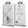 U.S. Polo для iPhone 16 Pro Max чехол PC/TPU Double Horse logo Quilted Transparent