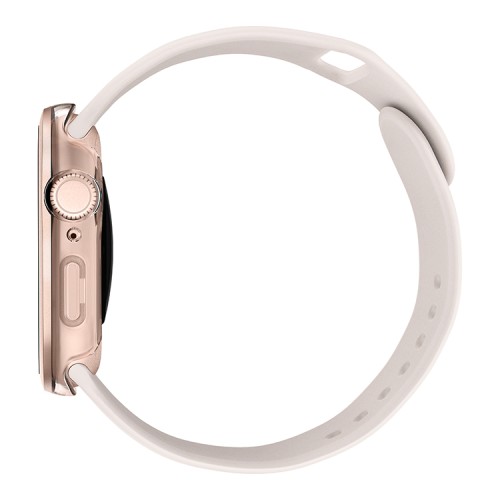 (Уценка) Uniq для Apple Watch 46 mm чехол VOUTE with 9H Tempered Glass RoseGold