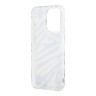 Karl Lagerfeld для iPhone 15 Pro чехол PC/TPU Zebra Hard + Nylon Hand cord Black