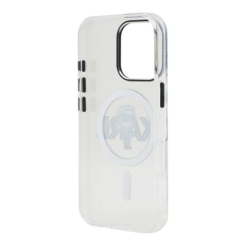 Karl Lagerfeld для iPhone 16 Pro чехол PC/TPU Sketch Karl Ikonik Transparent (MagSafe)