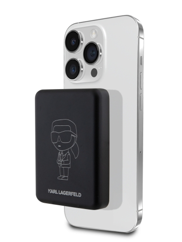 Karl Lagerfeld аккумулятор внешний MagSafe NFT Iconic Karl Outlines 5000 mAh Black