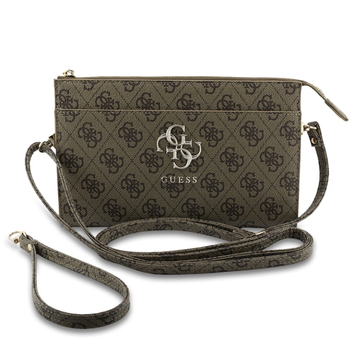Guess для смартфонов сумка Phone Clutch Bag PU 4G Big metal logo with Strap Brown