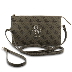 Guess для смартфонов сумка Phone Clutch Bag PU 4G Big metal logo with Strap Brown