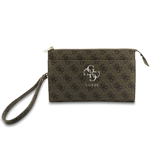 Guess для смартфонов сумка Phone Clutch Bag PU 4G Big metal logo with Strap Brown